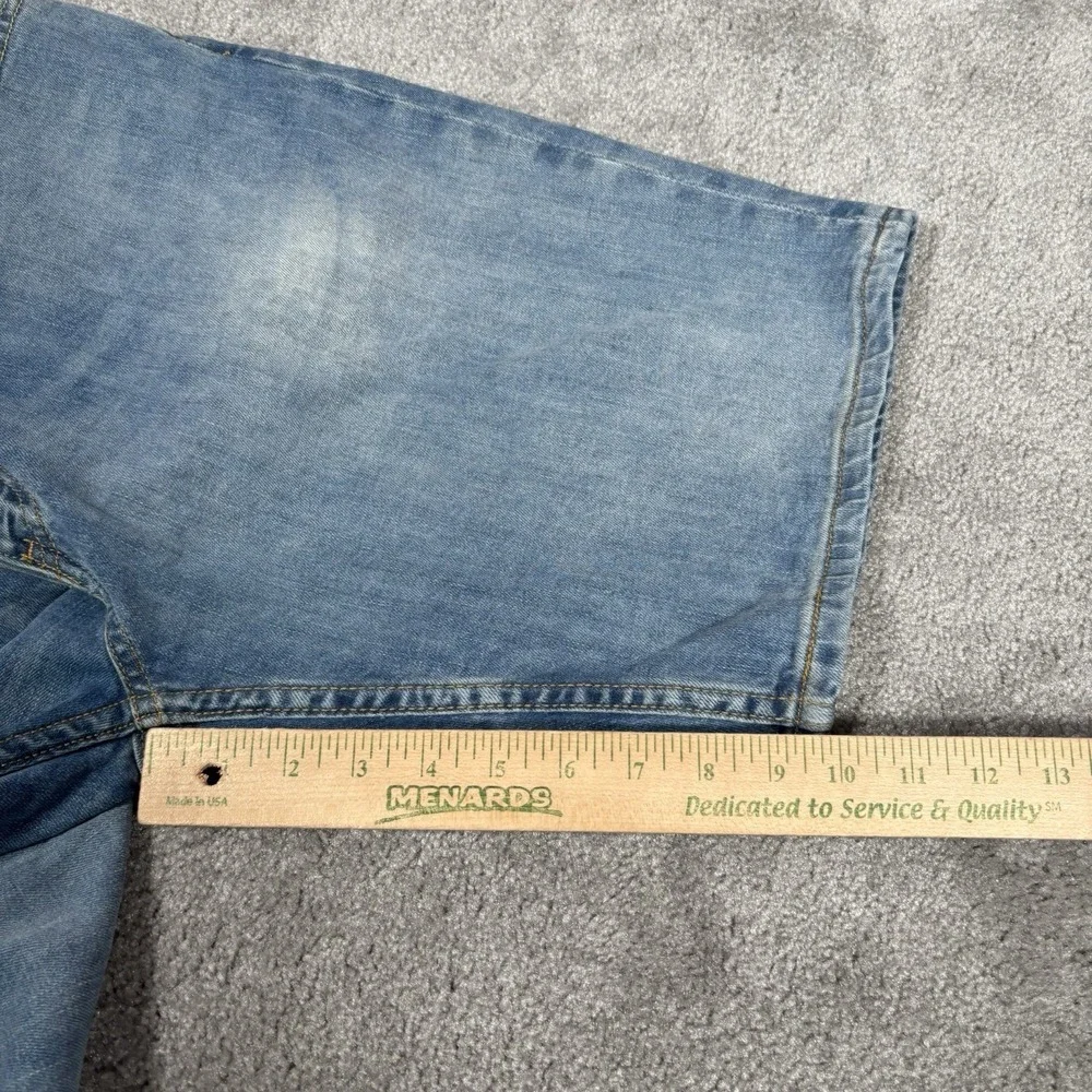 Levis 511 Jean Shorts Mens 42 Light‎ Blue Denim Faded Stretch Skater